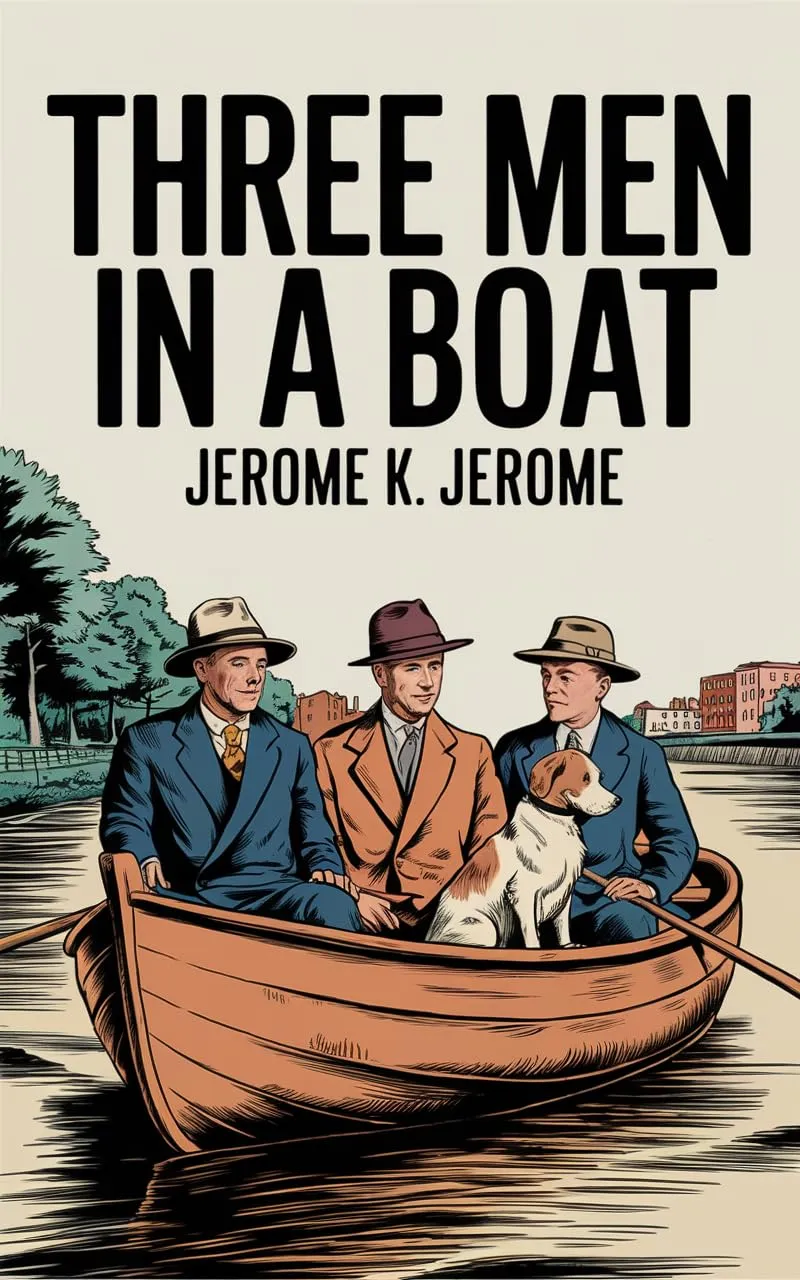 Three men in a boat